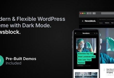 Newsblock 1.2.5 – News & Magazine WordPress Theme with Dark Mode