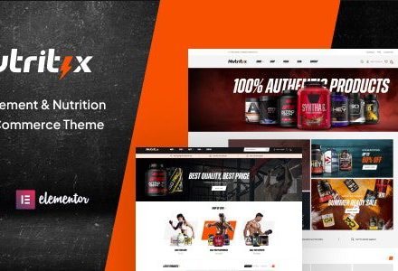 Nutritix 1.2.1 – Supplement & Nutrition WooCommerce Theme