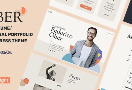 OBER 1.2.2 – Resume WordPress Theme