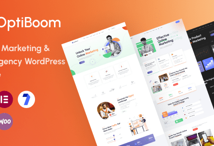 OptiBoom 1.0.5 – Digital Marketing & SEO Agency WordPress Theme