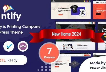 Printify 3.1.0 – Printing Company WordPress Theme + RTL