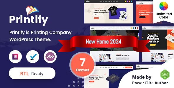 Printify 3.1.0 – Printing Company WordPress Theme + RTL