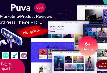 Puva 2.3 – Online Blogging & Affiliate Product Reviews WordPress Theme
