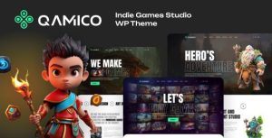 Qamico 1.1.1 – Indie Games Studio WordPress Theme