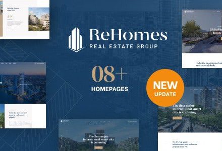 Rehomes 2.0.5 – Real Estate Group WordPress Theme
