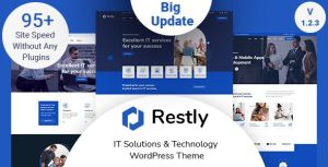 Restly 1.2.3 – IT Solutions & Technology WordPress Theme