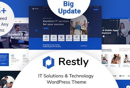 Restly 1.2.3 – IT Solutions & Technology WordPress Theme