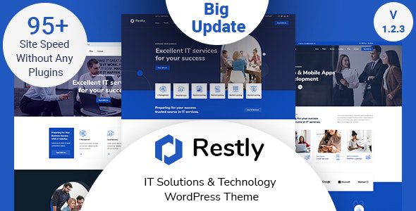 Restly 1.2.3 – IT Solutions & Technology WordPress Theme