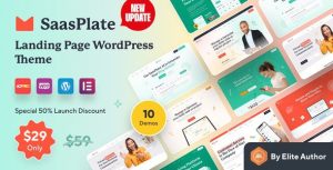 SaasPlate 1.2.6 – Landing Page WordPress Theme