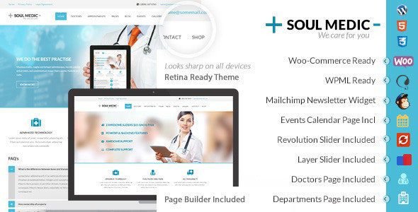 SoulMedic 4.9.0 – Hospital & Doctor WordPress Theme