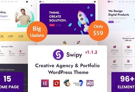 Swipy 1.1.2 – Creative Agency WordPress Theme