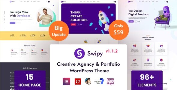 Swipy 1.1.2 – Creative Agency WordPress Theme