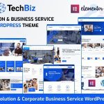 Techbiz 2.7.2 – IT Solution & Business Consulting Service WordPress Theme