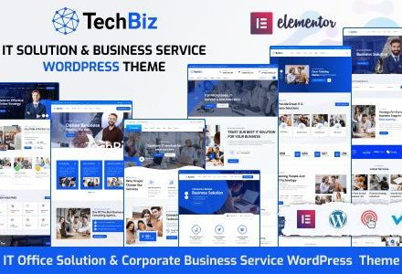 Techbiz 2.7.2 – IT Solution & Business Consulting Service WordPress Theme