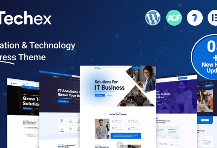 Techex 1.0.9 – IT Solutions & Technology WordPress Theme