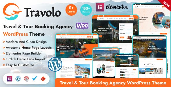 Travolo 1.0.7 – Travel Agency & Tour Booking WordPress Theme