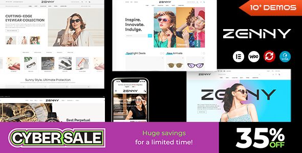 Zenny 1.7.4 – Jewelry, Watches & Glasses Elementor WooCommerce WordPress Theme