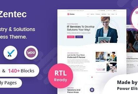 Zentec 2.2 – IT Solutions Company WordPress Theme + RTL
