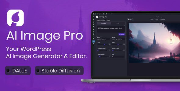 AI Image Pro 2.0.1 – WordPress AI Image Generator & Editor, DALL·E & Stable Diffusion