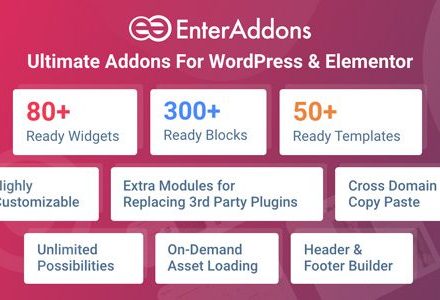Enter Addons Pro 1.0.3 – Elementor Addons for WordPress