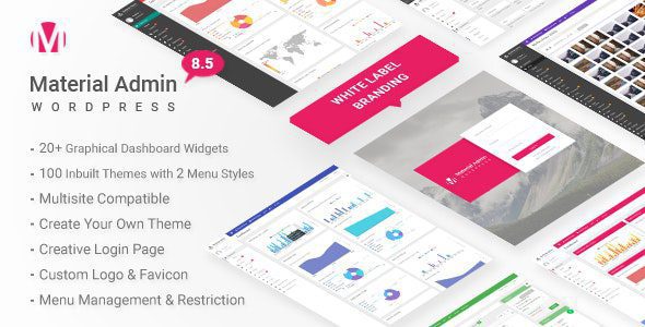 Material 8.6 – White Label WordPress Admin Theme