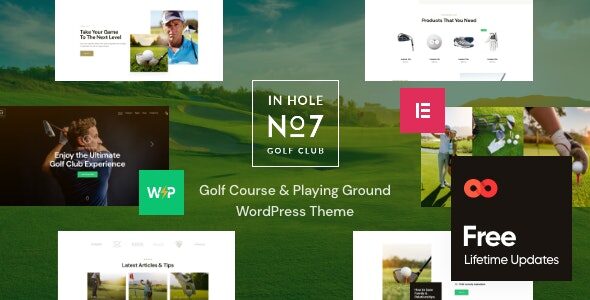 N7 | Golf Club & Course Sports & Events WordPress Theme