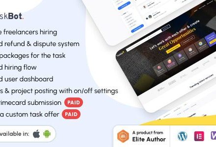 Taskbot 6.0 – Freelancer Marketplace WordPress Plugin
