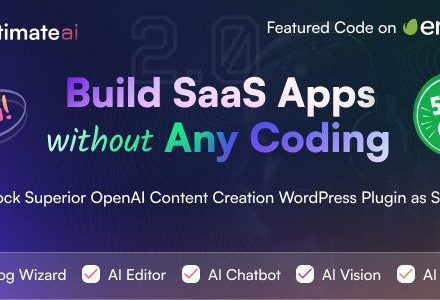 UltimateAI 2.2.1 – OpenAI Content Generation WordPress App as SaaS
