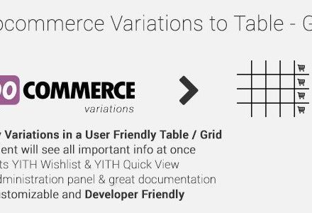 WooCommerce Variations to Table – Grid 1.5.1