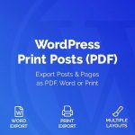 WordPress Print Posts & Pages (PDF) 1.5.12
