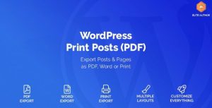 WordPress Print Posts & Pages (PDF) 1.5.12