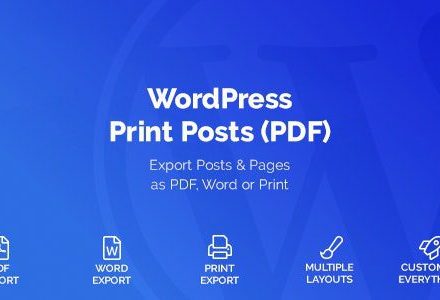 WordPress Print Posts & Pages (PDF) 1.5.12