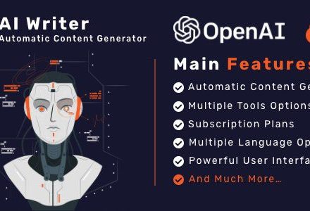 AI Writer SaaS 1.0 – Powerful Automatic Content Generator Tools & Writing Assistant
