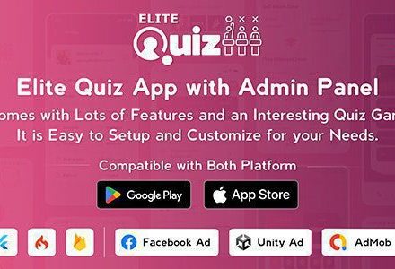 Elite Quiz 2.0.9 – Trivia Quiz – Quiz Game – Flutter Full App + Admin Panel