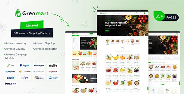 Grenmart 1.0.5 – Organic & Grocery Laravel eCommerce