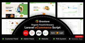 GroStore 2.1.0 – Food & Grocery Laravel eCommerce with Admin Dashboard