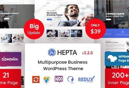 Hepta 3.2.0 – Multipurpose Business Theme