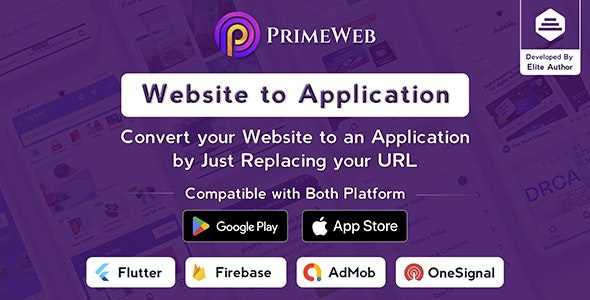Prime Web 1.0.10 – Convert Website to Flutter App | Web View App | Web to App