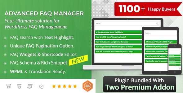 BWL Advanced FAQ Manager 2.2.2 – WordPress Plugin