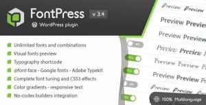 FontPress 3.4.7 – WordPress Font Manager