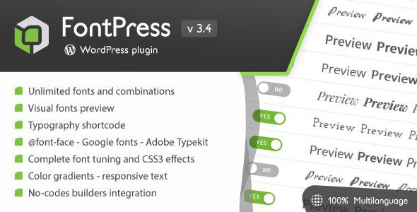 FontPress 3.4.7 – WordPress Font Manager