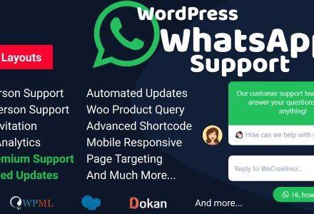 WordPress Support Using WhatsApp 2.5.3