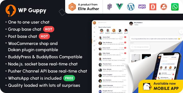 WP Guppy Pro 4.3.5 – A live chat plugin for WordPress, WooCommerce and BuddyPress